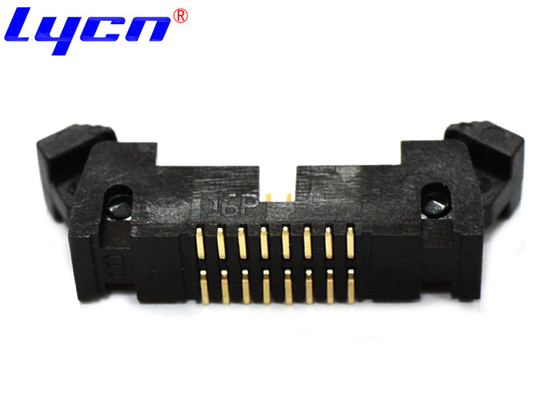 Short Latch 16 Pin DIP Header Ejector Connector SMT Type 1.27mm Pitch